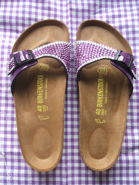birkenstock bling sandals